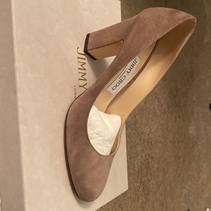 Like New-Jimmy Choo suede heels 3"